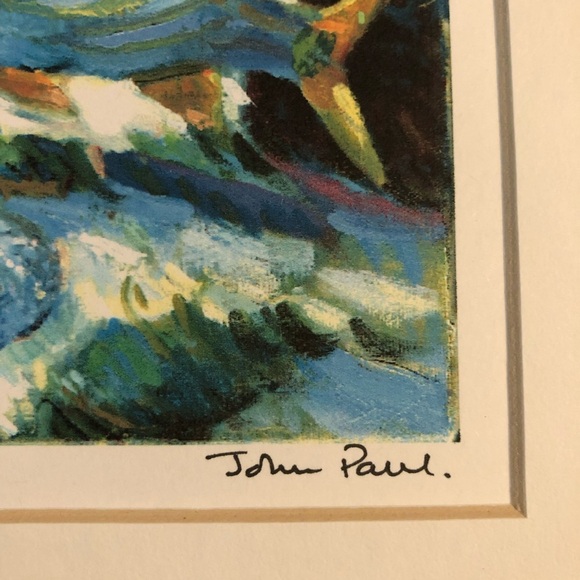 Artist Signed Watercolor Print - Rich Colors Intense Light - Bahama Fish Ocean - Picture 5 of 11